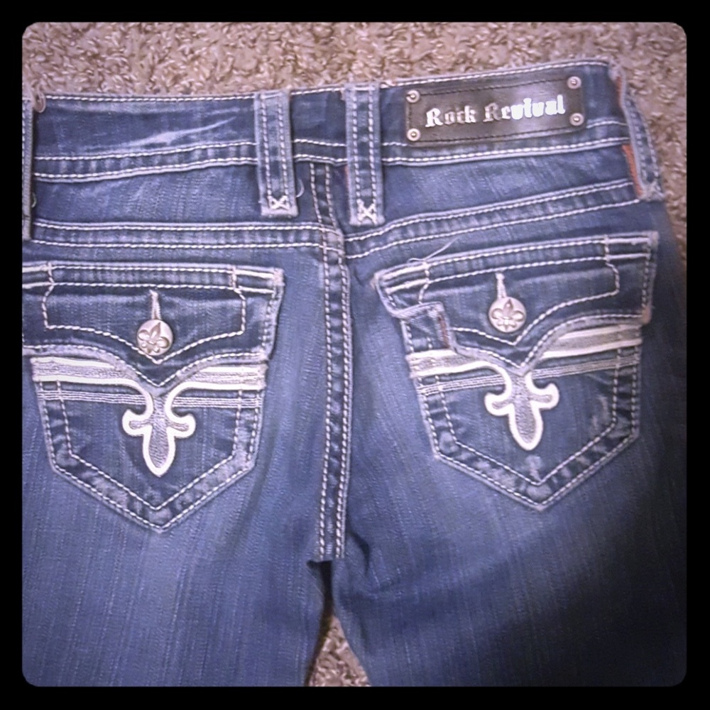 Rock Revival Tori Straight Buckle Jeans 26